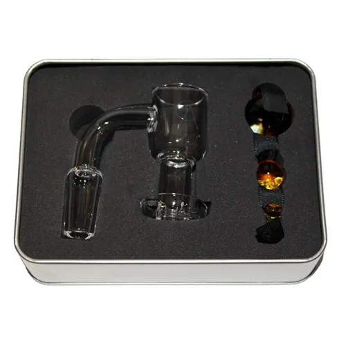 Product image of CannAccessories, Terp Slurp Banger 14mm, 90 Degree Kit, Dichro