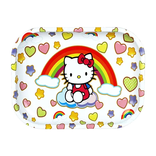 Product image of Rainbow Kitty Metal Rolling Tray