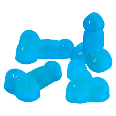 Blue Raspberry Penis Soft Chews - Censored Edibles - Gummies