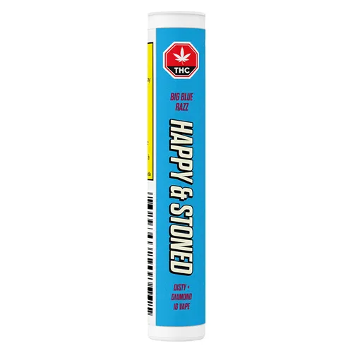 Big Blue Razz Disty & Diamond - Happy & Stoned - 510 Cartridges