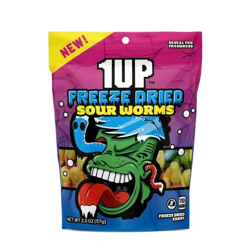 Product image of 1UP, Freeze Dried Sour Worms