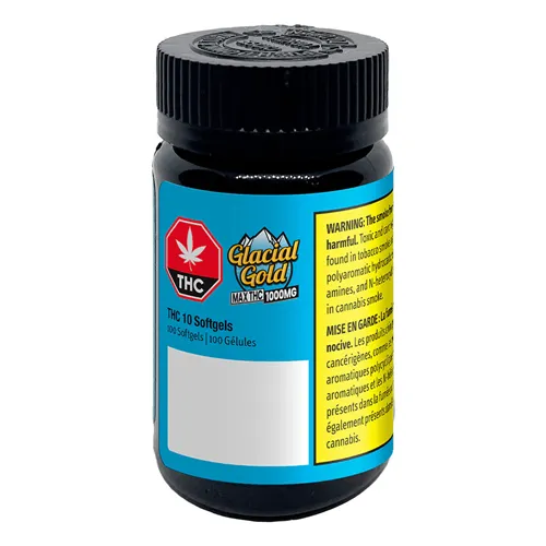 THC 10mg Softgels - Glacial Gold - Capsules