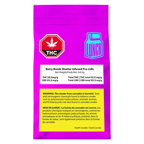 Berry Bomb Shatter Infused - Lunch - Infused Joints