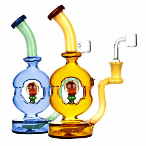 Product image of Pulsar, 8.75" Donut Rig with Flower Marble