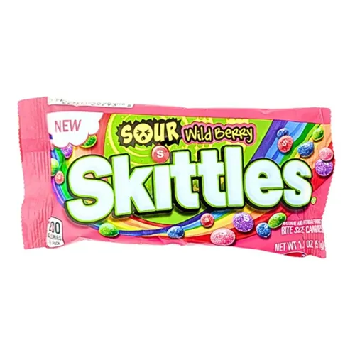 Product image of Skittles, Sour Candy, Wild Berry