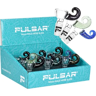 Product image of PULSAR, 14mm Come Hitcher Dichro Handle Herb Slide
