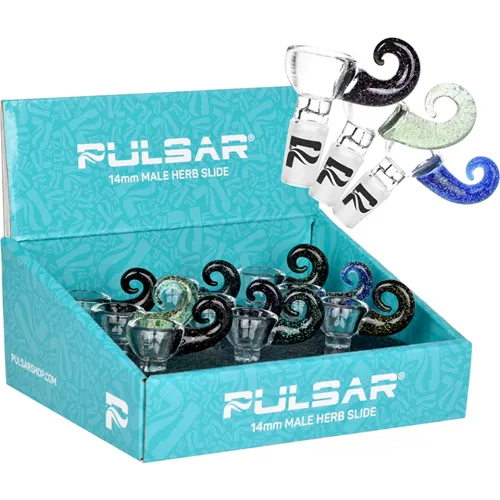 Product image of PULSAR, 14mm Come Hitcher Dichro Handle Herb Slide