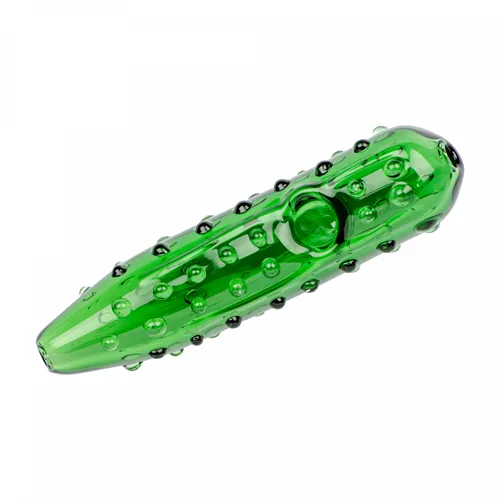 Red Eye Glass 4.5" Pickle Hand Pipe