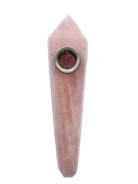 Product image of Xena Crystal Pipe, Phoebe Rose Quartz