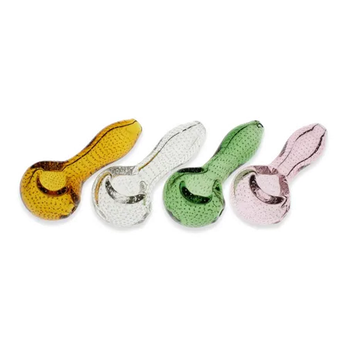 Product image of 4" Suspended Bubbles Glass Spoon Pipe