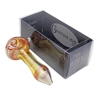 Product image of Genuine Pipe Co, 3" Classic Fumed Glass Pipe