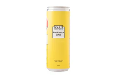 Product image of Blackberry Lime 2.5 THC + 5 CBG - JUST Seltzers Lite - THC Drinks
