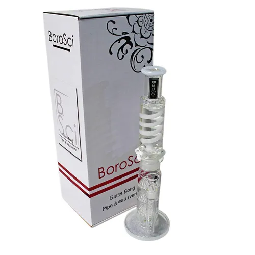 Product image of Borosci, 16" Glycerin Coil Glass Bong