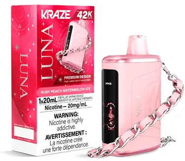 Product image of Ruby Peach Watermelon Ice - Kraze Luna - Disposable