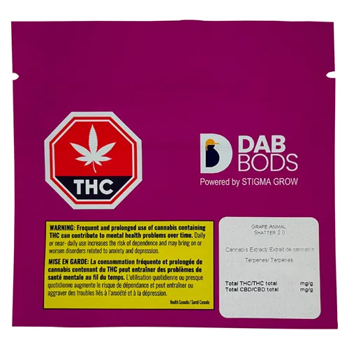 Grape Animal Shatter 2.0 - Dab Bods - Shatter