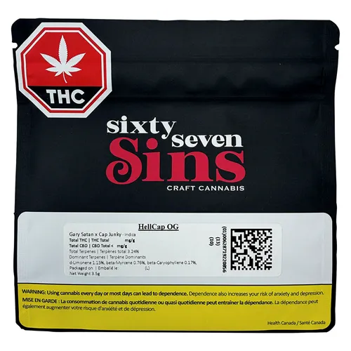 HellCap OG - Sixty Seven Sins - Dried Flower