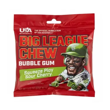 Product image of Big League Chew, Bubble Gum, Squeeze Play Sour Cherry