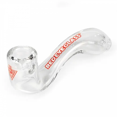 Product image of Red Eye Glass, 5" Sherlock Hand Pipe w/ Ash Catcher
