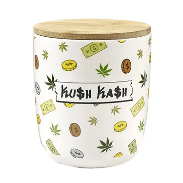 Product image of Kush Kash Cork Ceramic Stash Jar