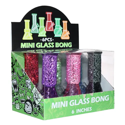 Product image of Arsenal, 6" Diamond Drip Mini Glass Bong