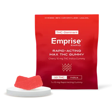 Product image of Cherry 10 mg THC Indica - Emprise Rapid - Gummies