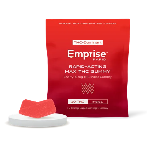 Product image of Cherry 10 mg THC Indica - Emprise Rapid - Gummies