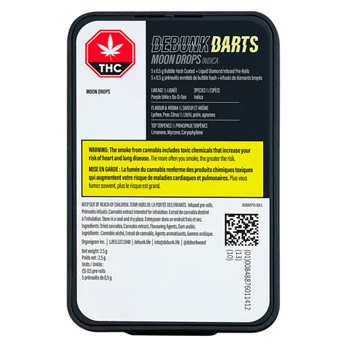 Moon Drops Triple-Infused Bubble Hash Darts - Debunk - Infused Joints