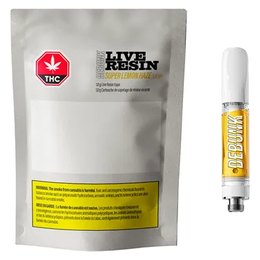 Product image of Super Lemon Haze Live Resin - DEBUNK - 510 Cartridges