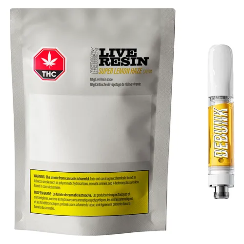 Super Lemon Haze Live Resin 76% THC, 1% CBD by Debunk - Friendly