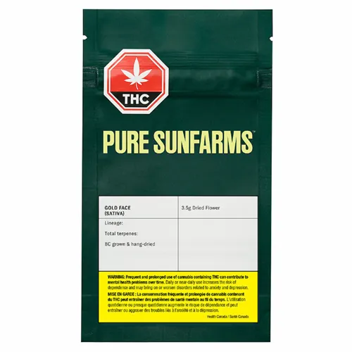 Gold Face - Pure Sunfarms - Dried Flower