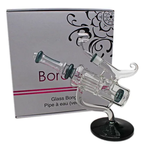Product image of 11" Double Perc Microscope Glass Concentrate Rig with Banger