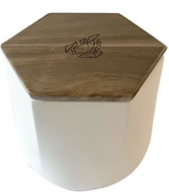 Product image of BRNT, Malua Concrete Jar w/ Walnut Lid