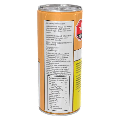 Poppin' Peach Splash Zero - frootyhooty - THC Drinks