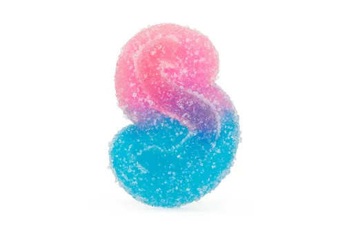 Product image of Blue Raspberry Watermelon Indica Sourz - Spinach - Gummies