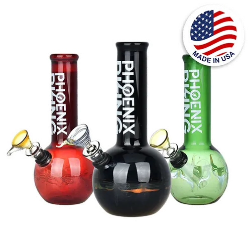 Product image of Phoenix Rising, 9.5" Worked Round Base Water Pipe