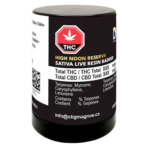 High Noon Reserve Sativa Live Resin Badder - Dab Bods - Resin