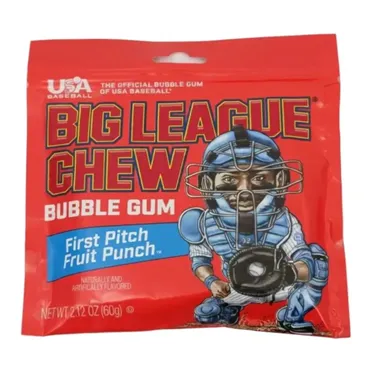 Product image of Big League Chew, Bubble Gum, First Pitch Fruit Punch