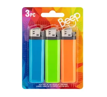 Product image of Beep, Regular Fixed Flame Lighter, Assorted Colors