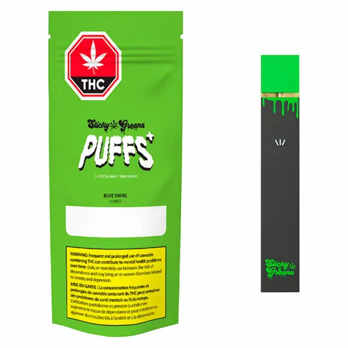 Blue Swirl - Sticky Greens - Disposable