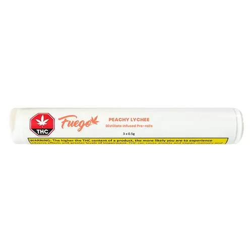 Product image of Peachy Lychee Distillate Infused - Fuego - Infused Joints