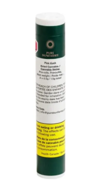 Product image of Pure Sunfarms - Pink Kush Pre-Roll