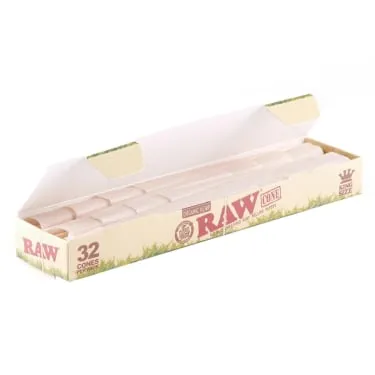 Product image of RAW - King Size Organic Cones - Pack of 32
