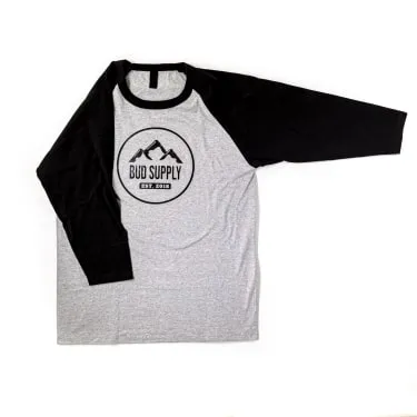 Product image of BUD SUPPLY - Baseball T Grey/Black - S