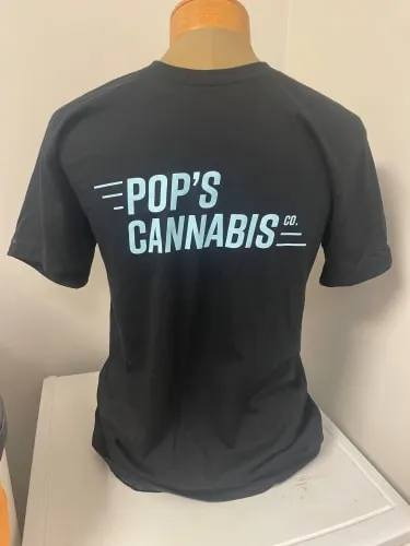 Product image of Pop's Shirt - Black w/ Blue Logo
