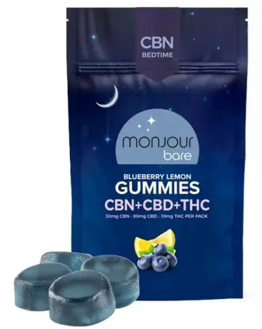 Product image of Monjour Gummies - CBN Bedtime Blueberry Lemon