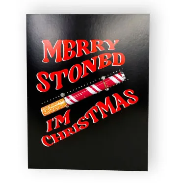 Product image of KushKards One Hitter Card - Merry Stoned I'm Christmas