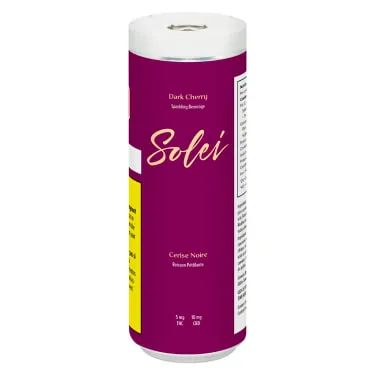 Product image of Dark Cherry Sparkling - Solei - THC & CBD Drinks