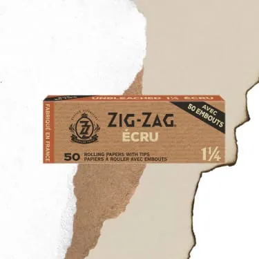 Product image of Zig-Zag, Unbleached 1.25 Paper + Unbleached Tips