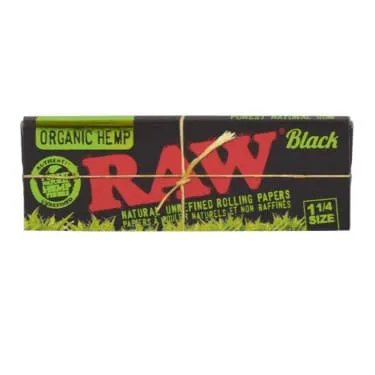 Product image of RAW, Organic Hemp Black Rolling Papers