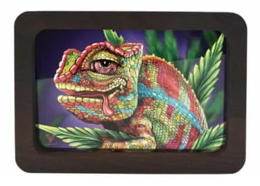 Product image of V Syndicate - Wooden Rolling Tray - Cloud 9 Chameleon 3-D